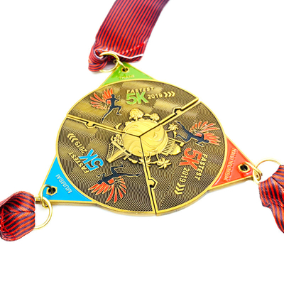 Sport Zinc Alloy Marathon Running Medal 3 Inch With Custom Logo