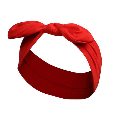Black Green Red Bow Headband Children Hair Accessory Logo Customized