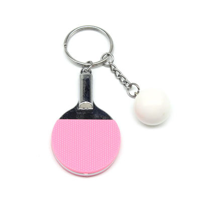 Charms 3d Metal Personalized Keychain Gifts Table Tennis Ball Keychain