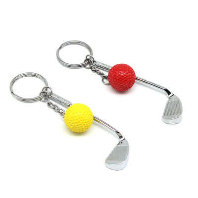 Charms 3d Metal Cute Golf Ball Keychain Keyring Engraved Processing