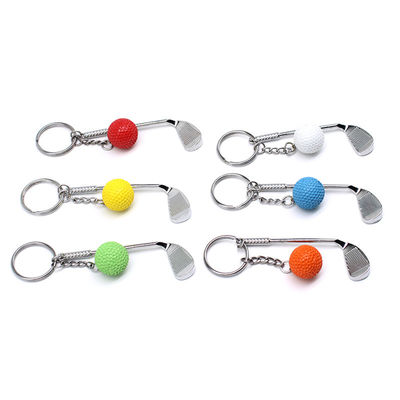 Charms 3d Metal Cute Golf Ball Keychain Keyring Engraved Processing