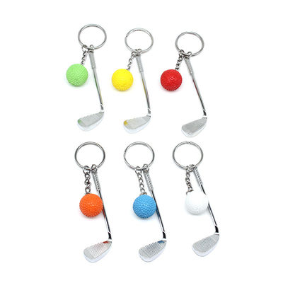 Charms 3d Metal Cute Golf Ball Keychain Keyring Engraved Processing