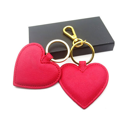 Innovative Personalized Keychain Gifts 	Leather Heart Shape Key Ring