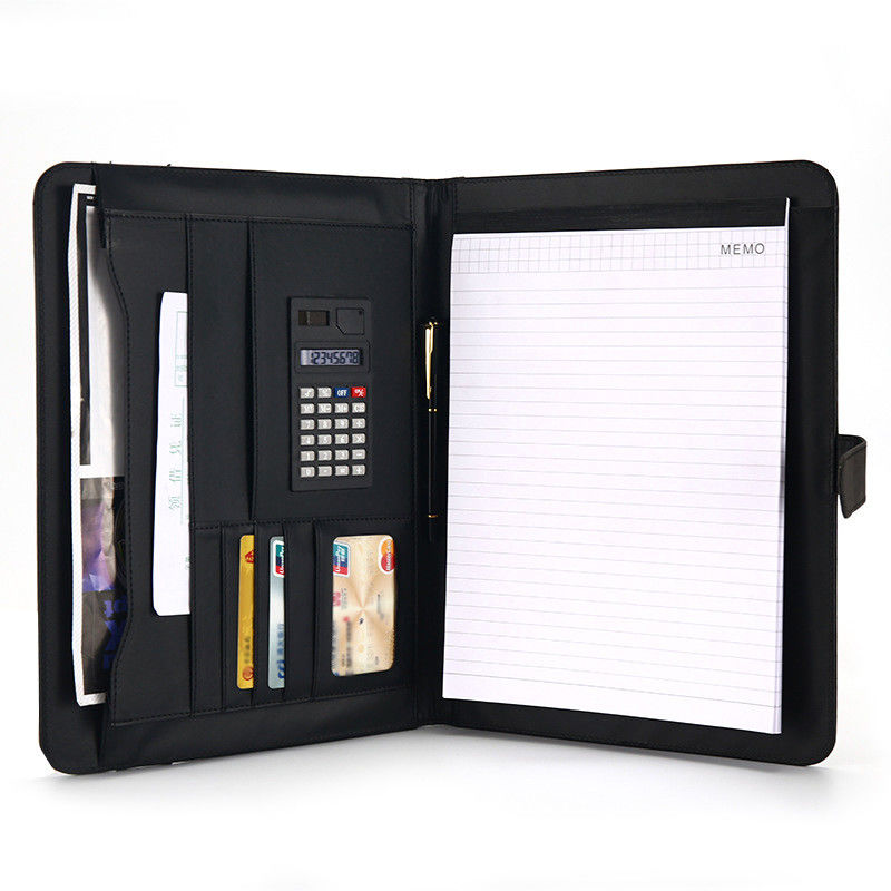 Business Gift A4 Leather Document Folder File Organizer Portfolio Stationery Notebook
